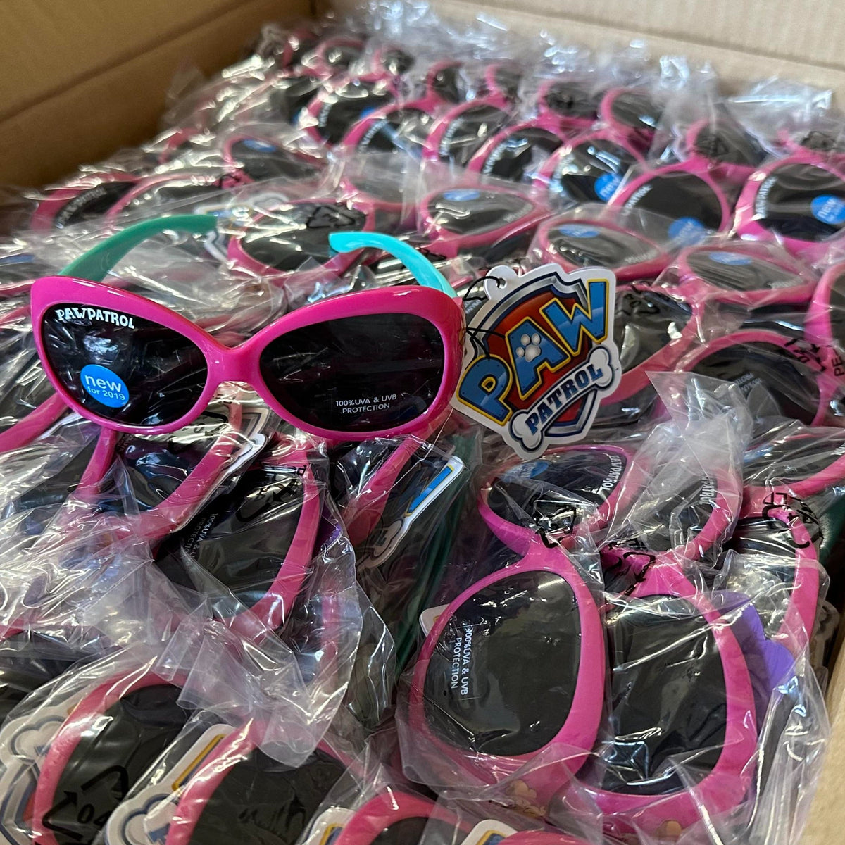 Job Lot of 200 x Kids Pink PAW PATROL Sunglasses 100 UVA UVB Prot Clubit Wholesale