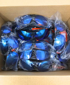 Boxed Boots Wraparound Sunglasses 115J