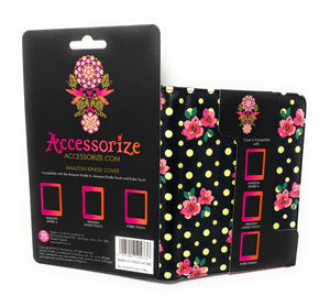 Amazon Kindle Cover - Polka Dot Floral Design