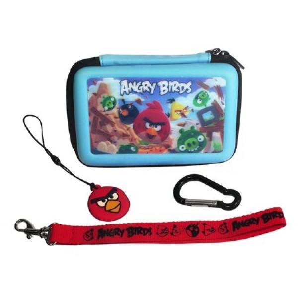 Angry Birds 3D Gamer Carry Case Set For Nintendo DSi/3DS Blue