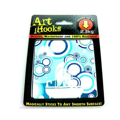 HOOKS Self Adhesive Multi Use Reusable Waterproof Art Hooks - Bubbles