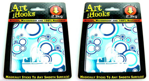 HOOKS Self Adhesive Multi Use Reusable Waterproof Art Hooks - Bubbles