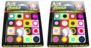 HOOKS Self Adhesive Multi Use Reusable Waterproof Art Hooks - Circles