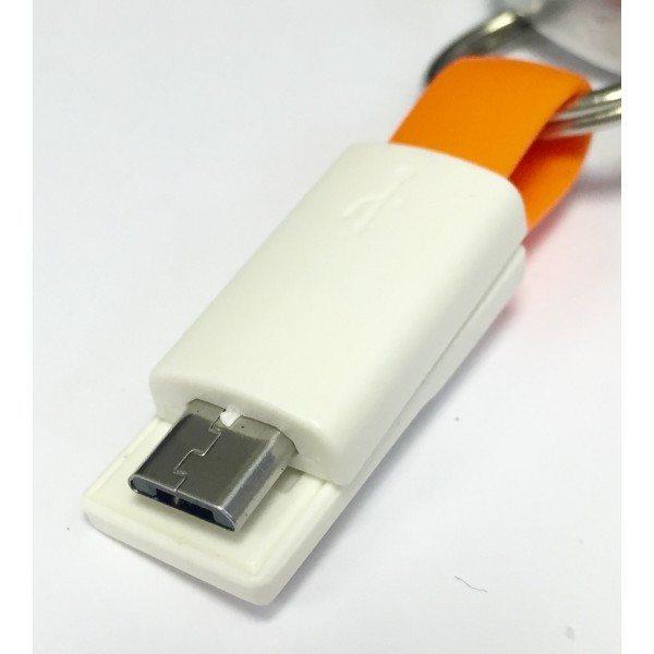Micro USB Mini Magnetic Charging Cable For Android Smartphone (Dayglo Orange)