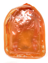 Load image into Gallery viewer, Mini Children&#39;s Rucksack Clear Orange Plastic Perfect For Party Goody Bags