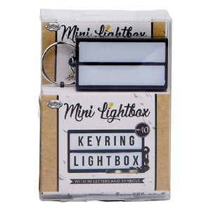 Mini Lightbox Keyring - Plus 90 Letters & Symbols