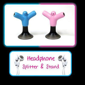 Novelty - Headphone Splitter And Stand - Pink