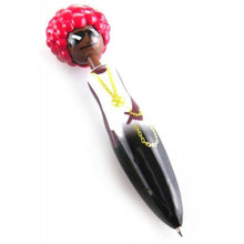 Load image into Gallery viewer, Red Afro Head Novelty Ballpoint Pen