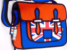 Load image into Gallery viewer, Union Jack Cartoon BREXIT Messenger Bag