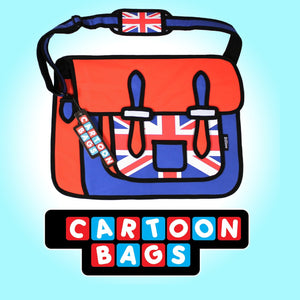Union Jack Cartoon BREXIT Messenger Bag